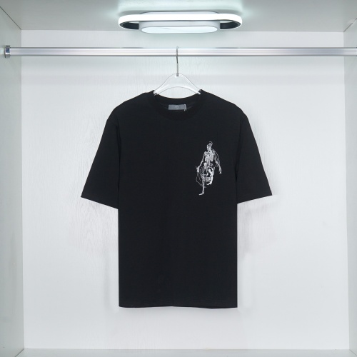 Cheap Alexander McQueen T-shirts Short Sleeved For Unisex #1051852 Replica Wholesale [$27.00 USD] [ITEM#1051852] on Replica Alexander McQueen T-shirts