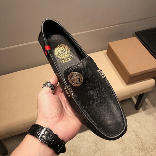 Cheap Versace Leather Shoes For Men #1051937 Replica Wholesale [$72.00 USD] [ITEM#1051937] on Replica Versace Leather Shoes