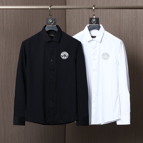 Cheap Versace Shirts Long Sleeved For Men #1052270 Replica Wholesale [$40.00 USD] [ITEM#1052270] on Replica Versace Shirts