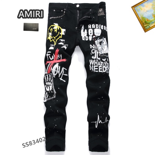 Cheap Amiri Jeans For Men #1052307 Replica Wholesale [$48.00 USD] [ITEM#1052307] on Replica Amiri Jeans
