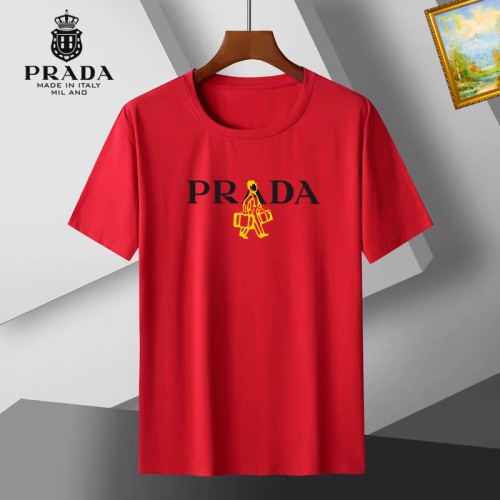 Cheap Prada T-Shirts Short Sleeved For Men #1052441 Replica Wholesale [$25.00 USD] [ITEM#1052441] on Replica Prada T-Shirts