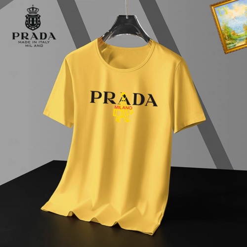 Cheap Prada T-Shirts Short Sleeved For Men #1052442 Replica Wholesale [$25.00 USD] [ITEM#1052442] on Replica Prada T-Shirts