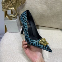 Cheap Versace High-Heeled Shoes For Women #1051107 Replica Wholesale [$132.00 USD] [ITEM#1051107] on Replica Versace High-Heeled Shoes
