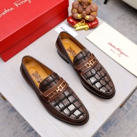 Cheap Salvatore Ferragamo Leather Shoes For Men #1051199 Replica Wholesale [$82.00 USD] [ITEM#1051199] on Replica Salvatore Ferragamo Leather Shoes