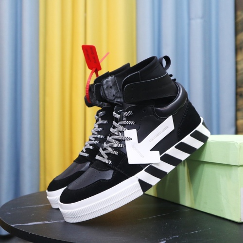 Cheap Off-White High Tops Shoes For Men #1056674 Replica Wholesale [$102.00 USD] [ITEM#1056674] on Replica Off-White High Tops Shoes