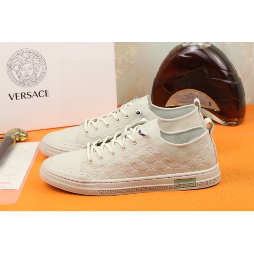 Cheap Versace Casual Shoes For Men #1056954 Replica Wholesale [$80.00 USD] [ITEM#1056954] on Replica Versace Casual Shoes