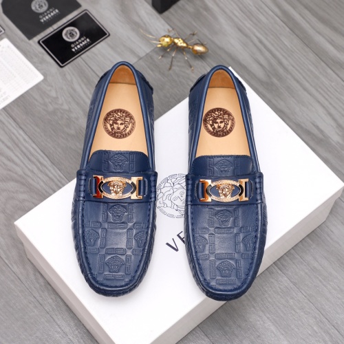 Cheap Versace Leather Shoes For Men #1058597 Replica Wholesale [$68.00 USD] [ITEM#1058597] on Replica Versace Leather Shoes