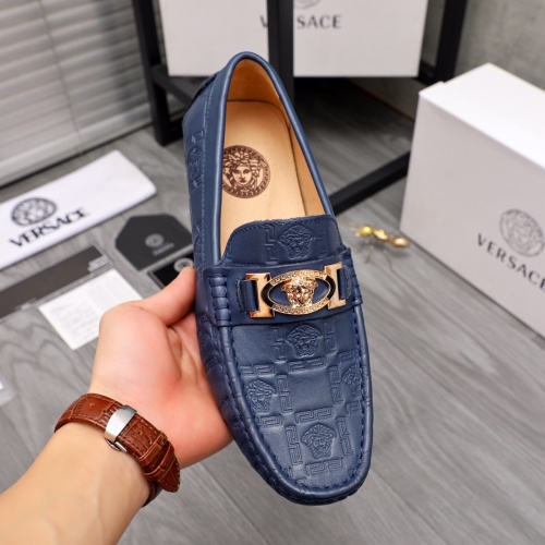 Cheap Versace Leather Shoes For Men #1058597 Replica Wholesale [$68.00 USD] [ITEM#1058597] on Replica Versace Leather Shoes