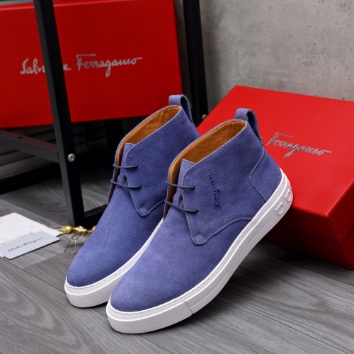 Cheap Salvatore Ferragamo High Tops Shoes For Men #1059306 Replica Wholesale [$102.00 USD] [ITEM#1059306] on Replica Salvatore Ferragamo High Tops Shoes