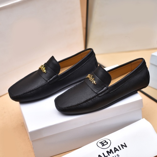 Cheap Balmain Leather Shoes For Men #1059355 Replica Wholesale [$80.00 USD] [ITEM#1059355] on Replica Balmain Leather Shoes