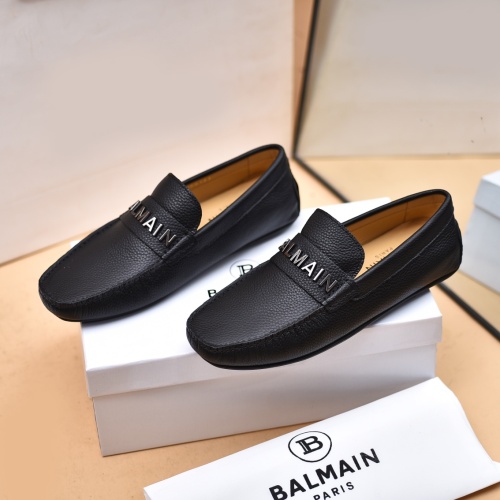 Cheap Balmain Leather Shoes For Men #1059370 Replica Wholesale [$80.00 USD] [ITEM#1059370] on Replica Balmain Leather Shoes