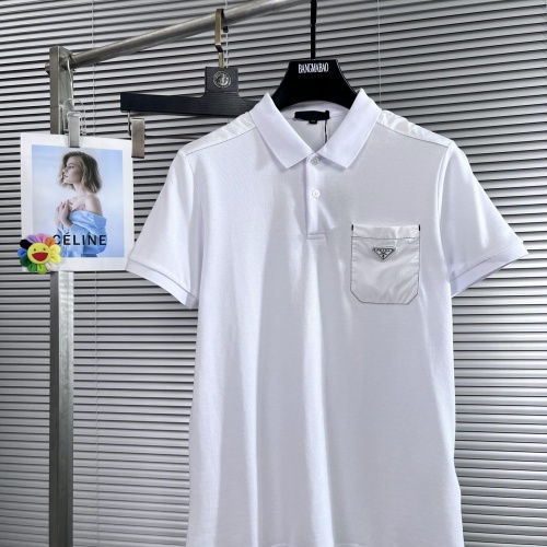 Cheap Prada T-Shirts Short Sleeved For Men #1063165 Replica Wholesale [$64.00 USD] [ITEM#1063165] on Replica Prada T-Shirts