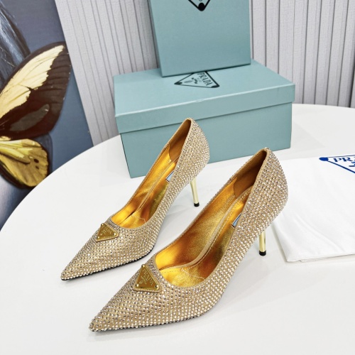 Cheap Prada High-heeled Shoes For Women #1064025 Replica Wholesale [$118.00 USD] [ITEM#1064025] on Replica Prada High-heeled Shoes