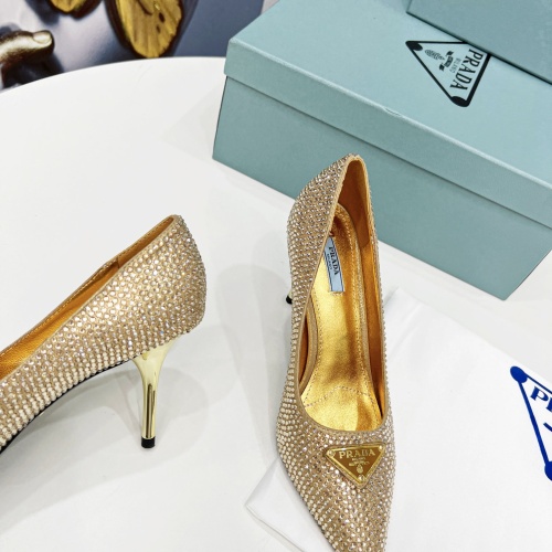 Cheap Prada High-heeled Shoes For Women #1064025 Replica Wholesale [$118.00 USD] [ITEM#1064025] on Replica Prada High-heeled Shoes