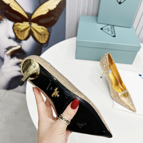 Cheap Prada High-heeled Shoes For Women #1064025 Replica Wholesale [$118.00 USD] [ITEM#1064025] on Replica Prada High-heeled Shoes
