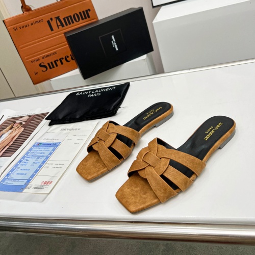 Cheap Yves Saint Laurent YSL Slippers For Women #1064085 Replica Wholesale [$80.00 USD] [ITEM#1064085] on Replica Yves Saint Laurent YSL Slippers