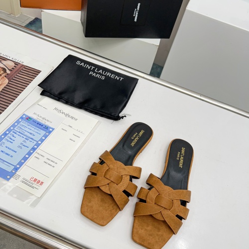 Cheap Yves Saint Laurent YSL Slippers For Women #1064085 Replica Wholesale [$80.00 USD] [ITEM#1064085] on Replica Yves Saint Laurent YSL Slippers