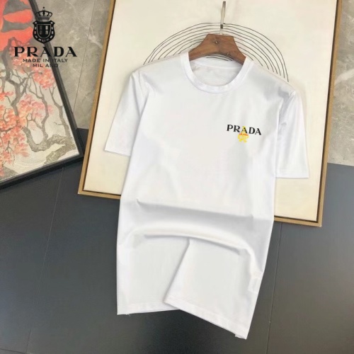 Cheap Prada T-Shirts Short Sleeved For Unisex #1064703 Replica Wholesale [$25.00 USD] [ITEM#1064703] on Replica Prada T-Shirts