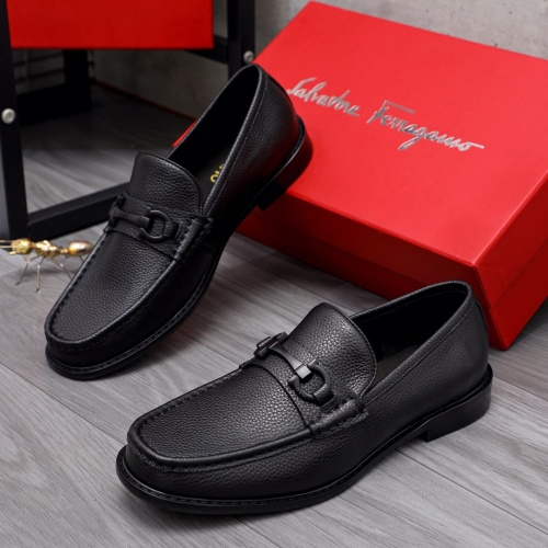 Cheap Salvatore Ferragamo Leather Shoes For Men #1066144 Replica Wholesale [$100.00 USD] [ITEM#1066144] on Replica Salvatore Ferragamo Leather Shoes