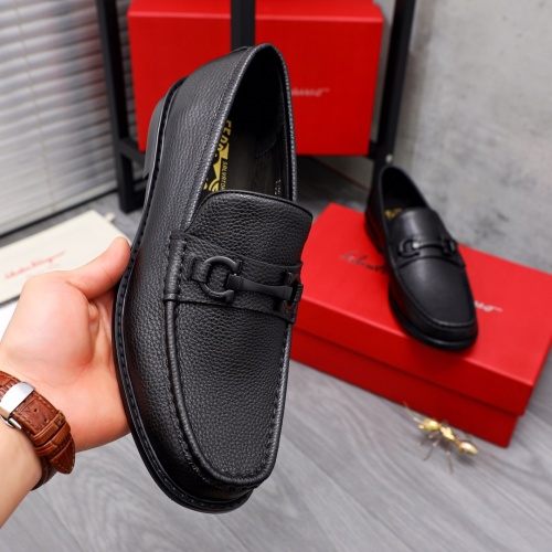 Cheap Salvatore Ferragamo Leather Shoes For Men #1066144 Replica Wholesale [$100.00 USD] [ITEM#1066144] on Replica Salvatore Ferragamo Leather Shoes