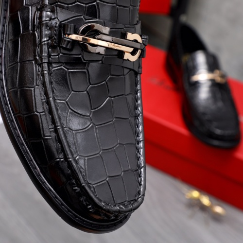 Cheap Salvatore Ferragamo Leather Shoes For Men #1066161 Replica Wholesale [$100.00 USD] [ITEM#1066161] on Replica Salvatore Ferragamo Leather Shoes
