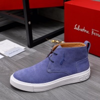 Cheap Salvatore Ferragamo High Tops Shoes For Men #1059306 Replica Wholesale [$102.00 USD] [ITEM#1059306] on Replica Salvatore Ferragamo High Tops Shoes