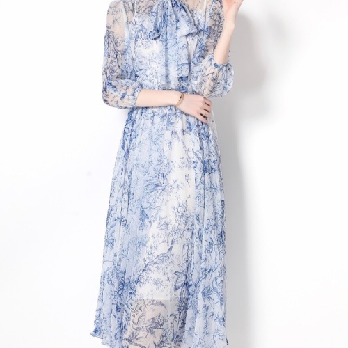 Cheap Christian Dior Dresses Long Sleeved For Women #1067417 Replica Wholesale [$68.00 USD] [ITEM#1067417] on Replica Christian Dior Dresses