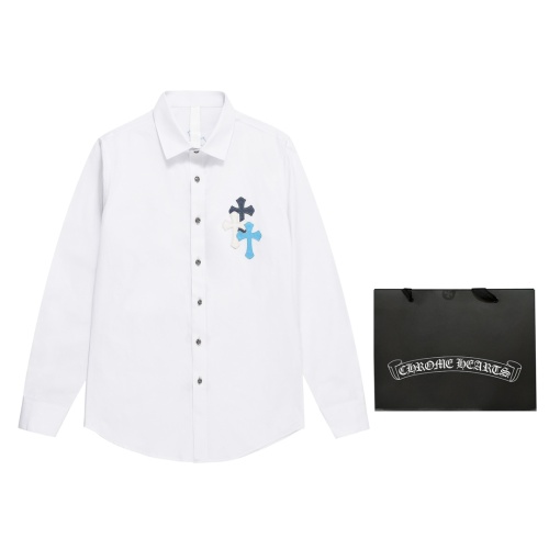 Cheap Chrome Hearts Shirts Long Sleeved For Men #1068011 Replica Wholesale [$72.00 USD] [ITEM#1068011] on Replica Chrome Hearts Shirts