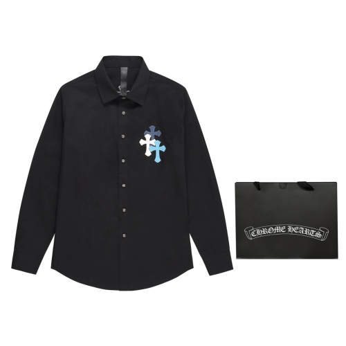 Cheap Chrome Hearts Shirts Long Sleeved For Men #1068012 Replica Wholesale [$72.00 USD] [ITEM#1068012] on Replica Chrome Hearts Shirts