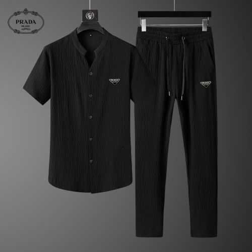 Cheap Prada Tracksuits Short Sleeved For Men #1068448 Replica Wholesale [$72.00 USD] [ITEM#1068448] on Replica Prada Tracksuits
