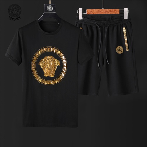 Cheap Versace Tracksuits Short Sleeved For Men #1068589 Replica Wholesale [$60.00 USD] [ITEM#1068589] on Replica Versace Tracksuits