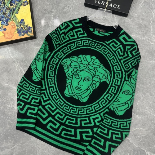 Cheap Versace Sweaters Long Sleeved For Men #1068677 Replica Wholesale [$68.00 USD] [ITEM#1068677] on Replica Versace Sweaters