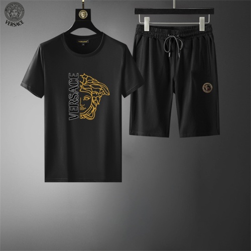 Cheap Versace Tracksuits Short Sleeved For Men #1068678 Replica Wholesale [$56.00 USD] [ITEM#1068678] on Replica Versace Tracksuits