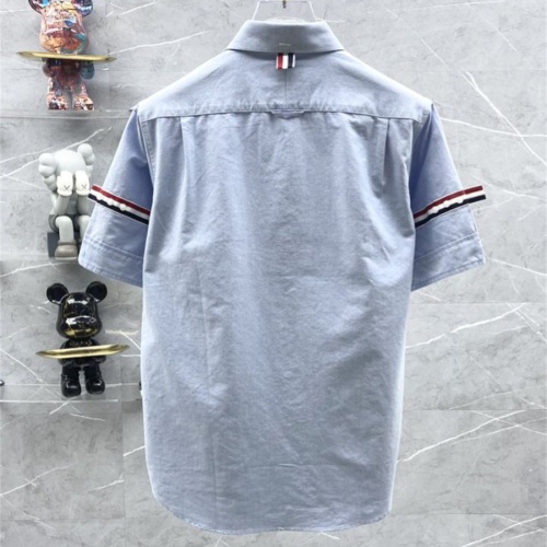 Cheap Thom Browne TB Shirts Short Sleeved For Men #1069270 Replica Wholesale [$52.00 USD] [ITEM#1069270] on Replica Thom Browne TB Shirts
