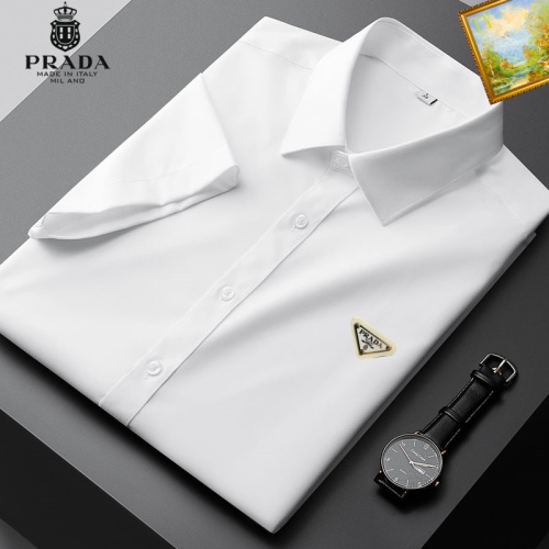 Cheap Prada Shirts Short Sleeved For Men #1069295 Replica Wholesale [$38.00 USD] [ITEM#1069295] on Replica Prada Shirts