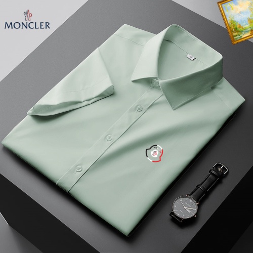Cheap Moncler Shirts Short Sleeved For Men #1069344 Replica Wholesale [$38.00 USD] [ITEM#1069344] on Replica Moncler Shirts