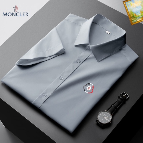 Cheap Moncler Shirts Short Sleeved For Men #1069345 Replica Wholesale [$38.00 USD] [ITEM#1069345] on Replica Moncler Shirts