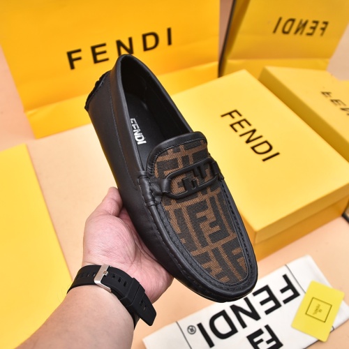 Cheap Fendi Leather Shoes For Men #1070122 Replica Wholesale [$80.00 USD] [ITEM#1070122] on Replica Fendi Leather Shoes