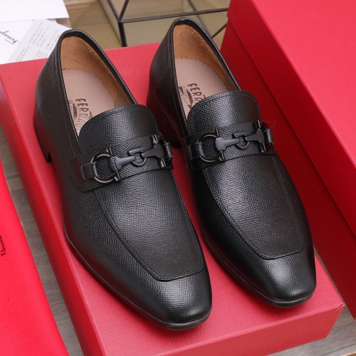 Cheap Salvatore Ferragamo Leather Shoes For Men #1070444 Replica Wholesale [$125.00 USD] [ITEM#1070444] on Replica Salvatore Ferragamo Leather Shoes