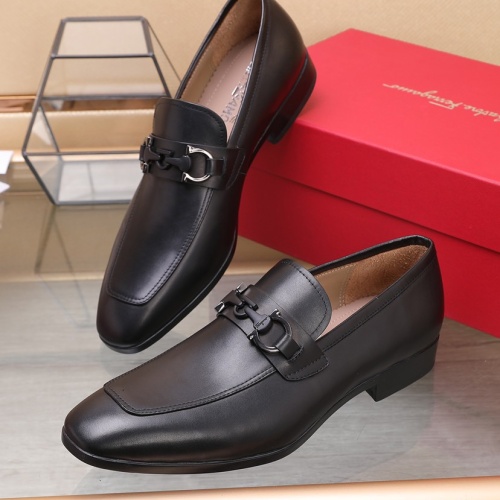 Cheap Salvatore Ferragamo Leather Shoes For Men #1070445 Replica Wholesale [$125.00 USD] [ITEM#1070445] on Replica Salvatore Ferragamo Leather Shoes