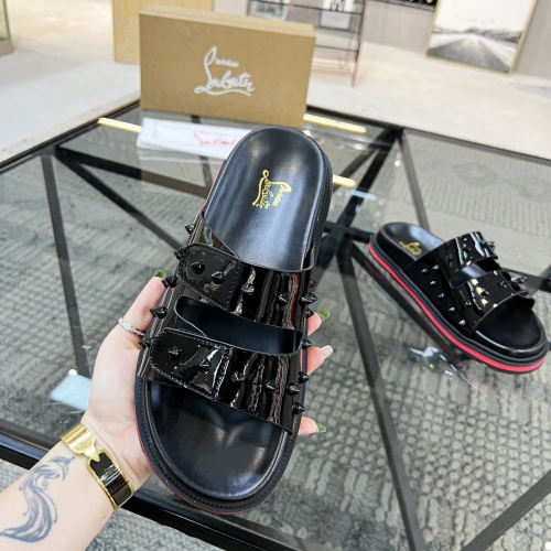 Cheap Christian Louboutin CL Slippers For Men #1070500 Replica Wholesale [$60.00 USD] [ITEM#1070500] on Replica Christian Louboutin CL Slippers