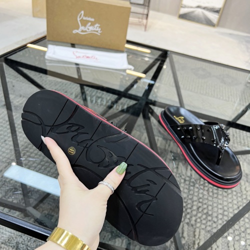 Cheap Christian Louboutin CL Slippers For Men #1070501 Replica Wholesale [$60.00 USD] [ITEM#1070501] on Replica Christian Louboutin CL Slippers