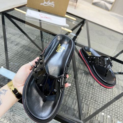 Cheap Christian Louboutin CL Slippers For Men #1070501 Replica Wholesale [$60.00 USD] [ITEM#1070501] on Replica Christian Louboutin CL Slippers