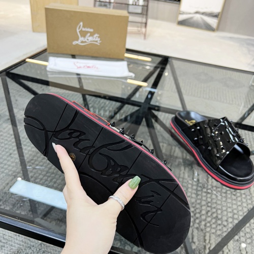 Cheap Christian Louboutin CL Slippers For Men #1070505 Replica Wholesale [$60.00 USD] [ITEM#1070505] on Replica Christian Louboutin CL Slippers