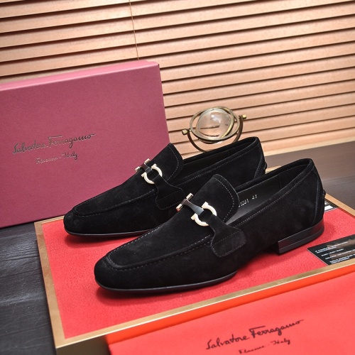 Cheap Salvatore Ferragamo Leather Shoes For Men #1070679 Replica Wholesale [$102.00 USD] [ITEM#1070679] on Replica Salvatore Ferragamo Leather Shoes