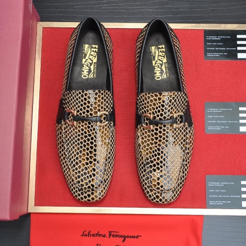 Cheap Salvatore Ferragamo Leather Shoes For Men #1070680 Replica Wholesale [$102.00 USD] [ITEM#1070680] on Replica Salvatore Ferragamo Leather Shoes