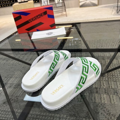 Cheap Versace Slippers For Men #1070898 Replica Wholesale [$56.00 USD] [ITEM#1070898] on Replica Versace Slippers