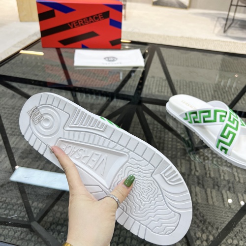 Cheap Versace Slippers For Men #1070898 Replica Wholesale [$56.00 USD] [ITEM#1070898] on Replica Versace Slippers