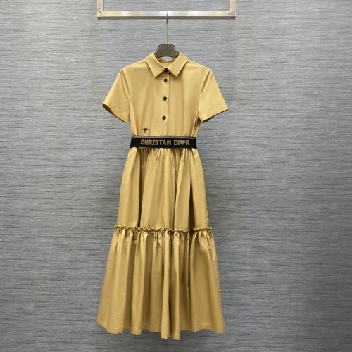 Cheap Christian Dior Dresses Short Sleeved For Women #1072489 Replica Wholesale [$108.00 USD] [ITEM#1072489] on Replica Christian Dior Dresses