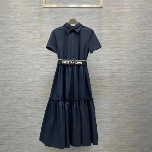 Cheap Christian Dior Dresses Short Sleeved For Women #1072490 Replica Wholesale [$108.00 USD] [ITEM#1072490] on Replica Christian Dior Dresses